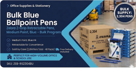 Workplace Writing Supply Program™ | Zebra Z-Grip Blue Retractable Pens