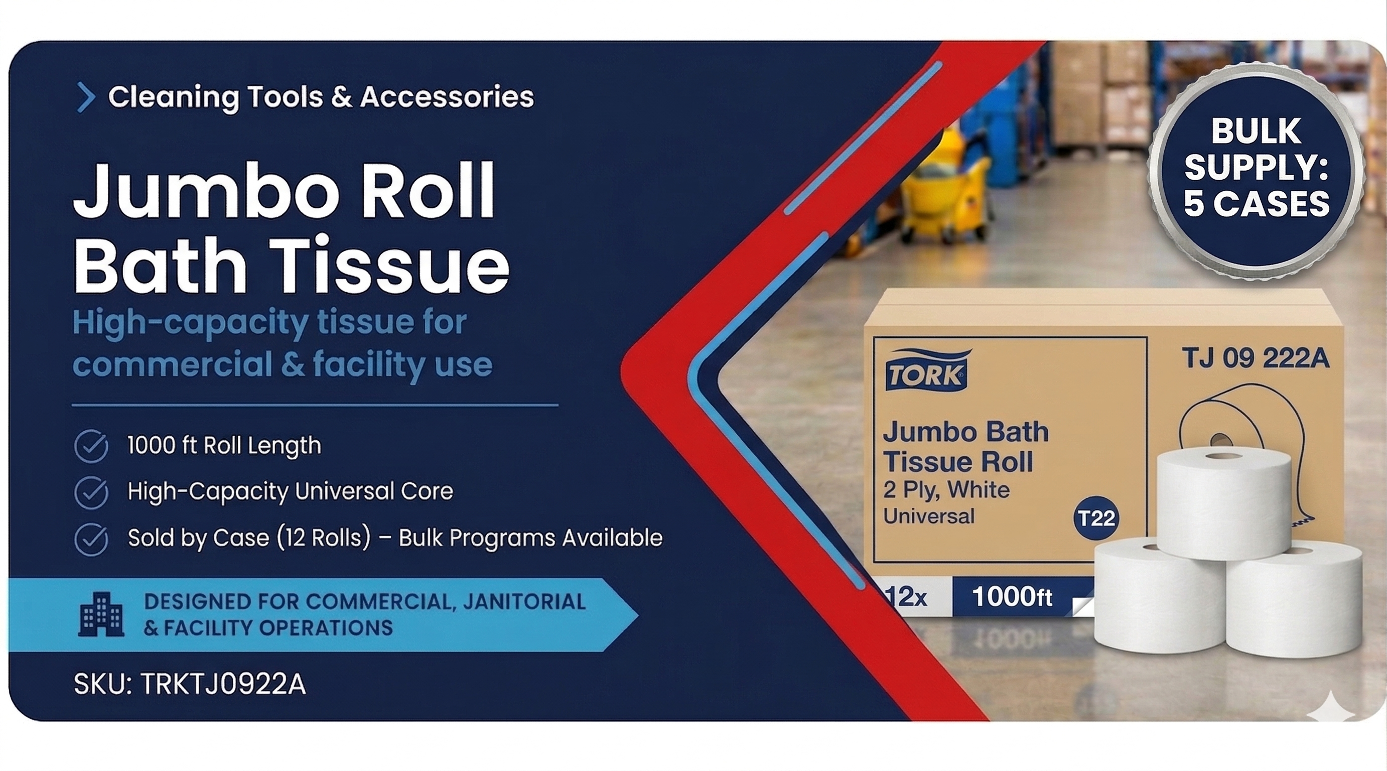 Restroom Operations Supply Program™ | TORK Jumbo Bath Tissue Rolls