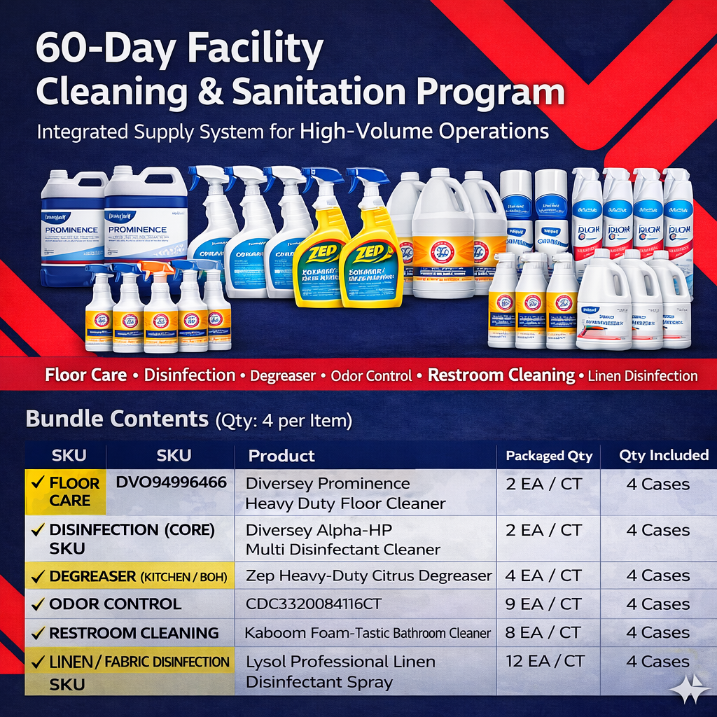 Integrated Facility Cleaning Continuity Program – 60-Day Operational Supply System