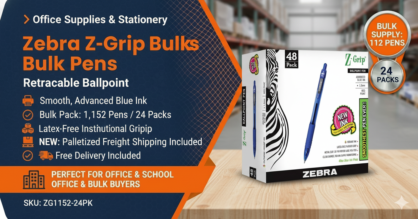 Workplace Writing Supply Program™ | Zebra Z-Grip Blue Retractable Pens