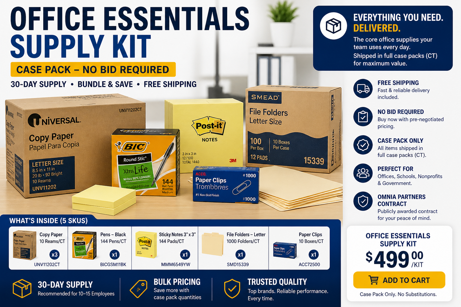 Workplace Operations Continuity System™ | Standardized Office Supply Program