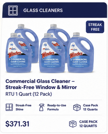 Facility Glass Maintenance Program – Streak-Free Window & Surface Cleaning Support