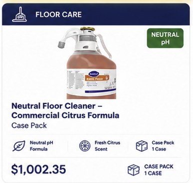 Facility Floor Care Program – Neutral Daily Cleaning Support for High-Traffic Operations